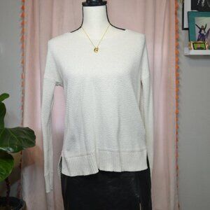 Madewell Seagrove Pullover Sweater - Cream Sz Small